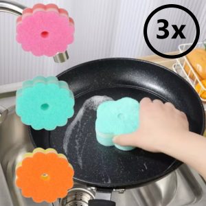 3 x trauku mazgāšanas sūkļi | SPONGIES