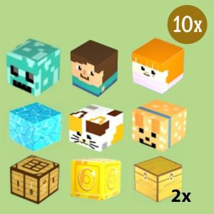 10x papildu magnētiskie kubi MAGCRAFTI | MAGCRAFTIBLOCKS