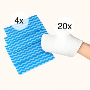 4x sausās slaucīšanas drānas + 20x putekļu cimdi DĀVANĀ | SWEEPICLOTHGLOVES